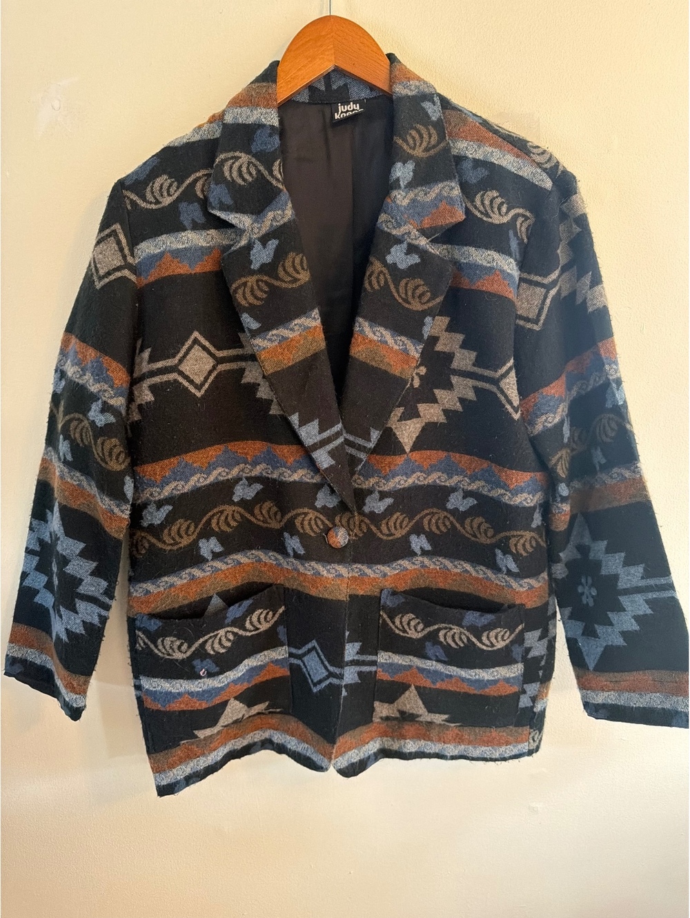 Judy Knapp Aztec Print Western Blazer
